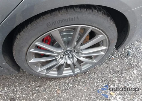 2019 Infiniti Q50 3.0T Red Sport 400 z USA, uszkodzony, nr VIN JN1FV7AR9KM800828